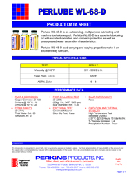 Perlube WL-68D Data Sheet